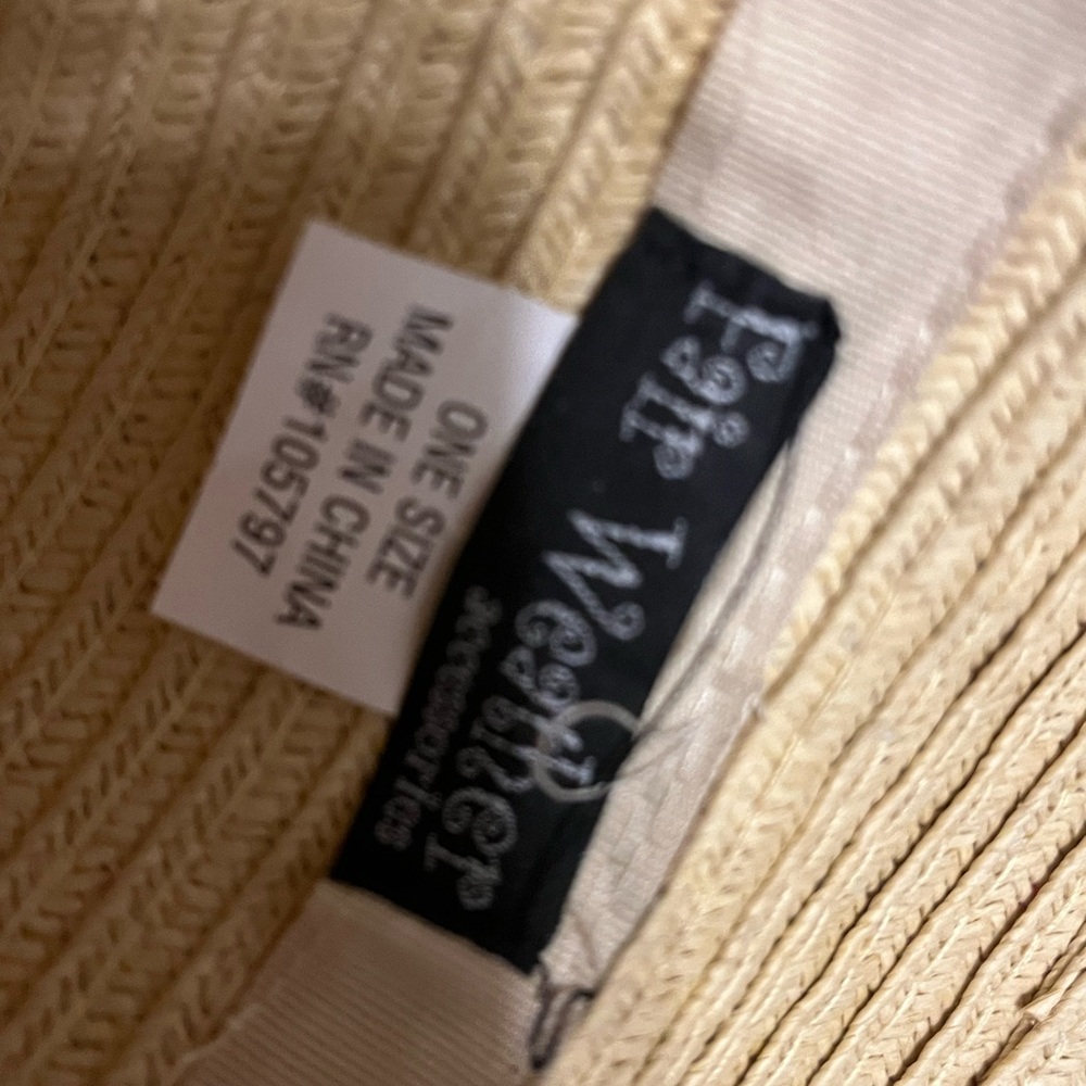 Stylish Tan Straw Hat - Picture 3 of 4